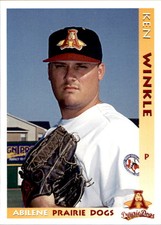 1996 Abilene Prairie Dogs Grandstand 4 Ken Winkle Seminole Florida Baseball Card