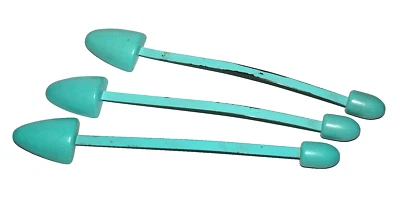 3 camillas modeladoras de forma de árbol de zapatos vintage metal madera Robin azul huevo años 30 Foto 1 de 4