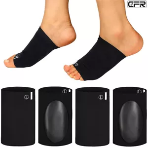 Arch Support Compression Gel Pad Support Sleeves Plantar Fasciitis Pain Relief - Picture 1 of 11