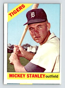 1966 Topps Card, #198 Mickey Stanley, Detroit Tigers, Miscut - Picture 1 of 3