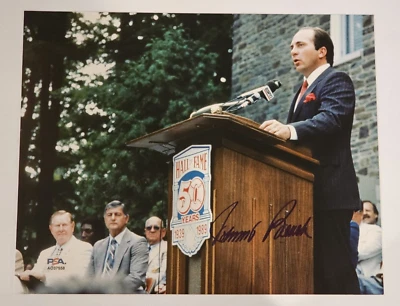 JOHNNY BENCH Signed Original 8x10 Photo-HALL OF FAME-CINCINNATI REDS-PSA - Image 1 of 4