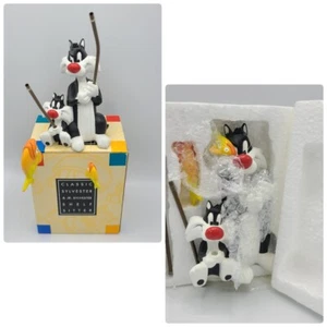 NIB Warner Bros. Sylvester Cat and Junior Fishing Figurine Looney Tunes 1996 - Picture 1 of 12