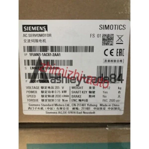 1pcs Siemens 1FL6061-1AC61-2AA1 Servo Motor New - Afbeelding 1 van 1