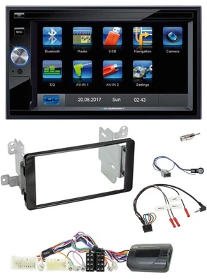 Blaupunkt Lenkrad USB Bluetooth TMC 2DIN Navigation für Mitsubishi Outlander ab - Bild 1 von 4