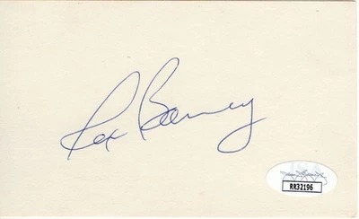 Rex Barney Signed Autographed 3X5 Index Card Brooklyn Dodgers JSA RR32196 - Image 1 of 2
