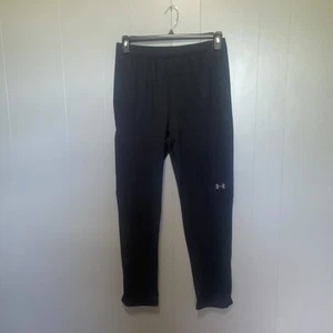 Under Armour Boys Fitted Black Track Pants Youth Extra Large - Picture 1 of 7