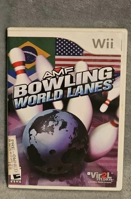 Wii AMF Bowling World Lanes Nintendo Complete With Brochure Instructions  - Image 1 of 2