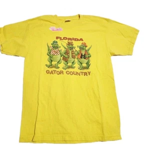 Vintage Y2K Florida Alligator Country gelb T-Shirt Large L Baumwolle Souvenir  - Bild 1 von 4
