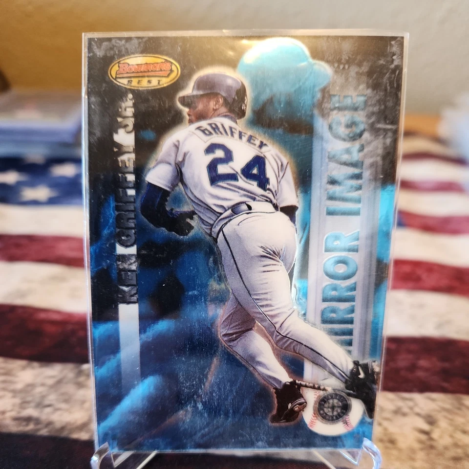 Bowman's Best Mirror Image 1999 #M2 Ken Griffey Jr. Ruben Mateo Mariners Rangers Foto 1 de 4