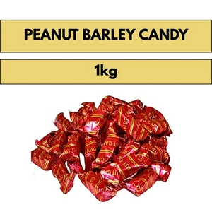 Geröstete Erdnuss Gerste Malz Süßigkeiten Knusprig Kau Karamell Beschichtet Natürliche Energie 1KG - Bild 1 von 5