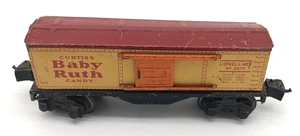 Vintage Prewar Lionel #2679 Tin Baby Ruth Train Boxcar O Scale Red Roof Couplers - Picture 1 of 6