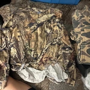 #862 Mossy Oak Forest Floor Chest 46” Long Sleeve Pullover Shirt By Liberty - Picture 1 of 3