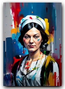 Florence Nightingale ACEO Sketch Card Print - Exclusive Art Trading Card #1 - Bild 1 von 2