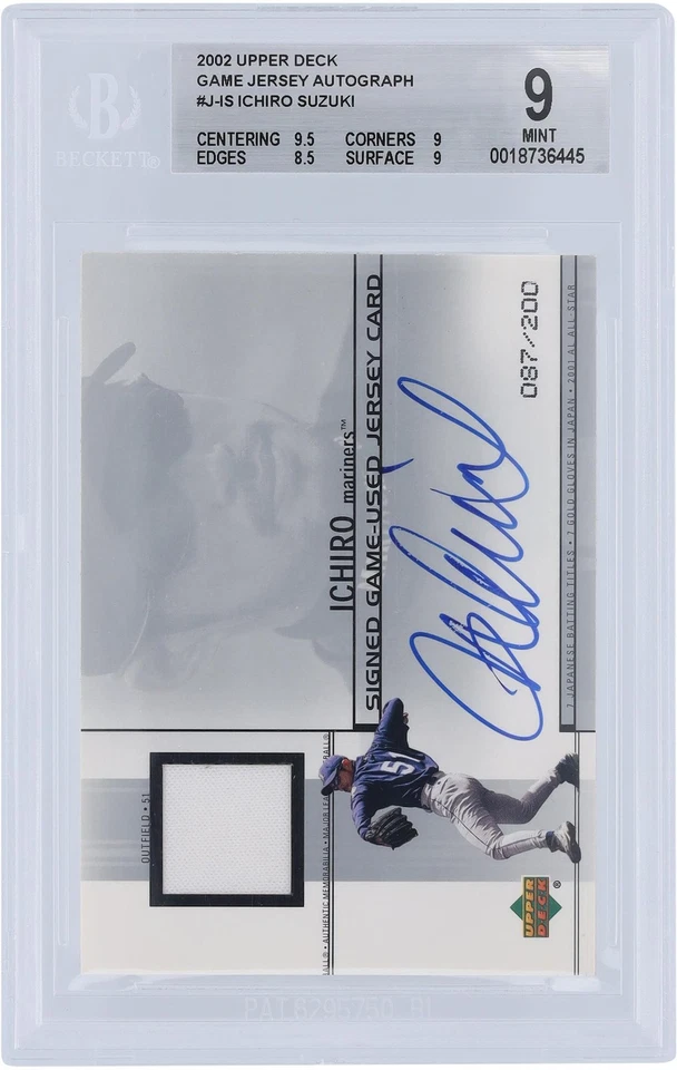 Autographed Ichiro Suzuki Mariners Baseball Slabbed Card Item#14357524 COA - Image 1 of 4