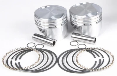 KB Performance Cast Piston Kit (80ci 030in. Oversize to 3.528in 9.6:1 Com - Image 1 of 4