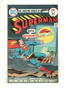 SUPERMAN #287 NM-, Krypto story, copertina Dick Giordano, arte Curt Swan, DC 1975 - Foto 1 di 2