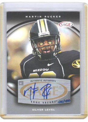 2008 SAGE Martin Rucker #A51 Autographs Silver AU,SN,#126/400 - Image 1 of 2