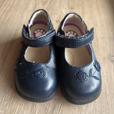 Buster Brown with ToeZone Navy toddler girl shoes size 5 - Image 1 of 4