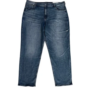 NEW American Eagle Plus Size 20 35 Mom Jeans Monaco Blue Wash - Picture 1 of 6