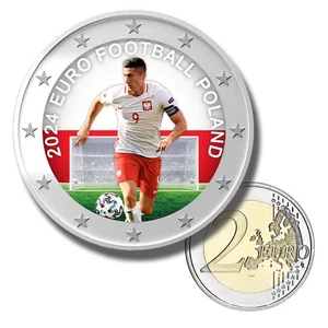 Moneda de 2 euros color EURO 2024 Polonia  - Imagen 1 de 2