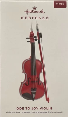 2019 Hallmark Keepsake adorno de Navidad Oda a la alegría violín Beethoven Foto 1 de 2