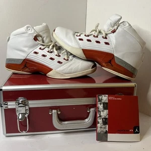 Size 14 - Jordan 17 Varsity Red With Briefcase - Picture 1 of 10