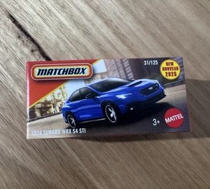 Matchbox 2025. 2024 Subaru WRX S4 STI. Blue. New Casting. Power Grab - Picture 1 of 1