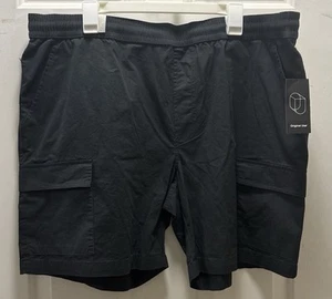 ORIGINAL USE Athletic Cargo Shorts Woven Pockets Size XLarge Black 42” - Picture 1 of 4