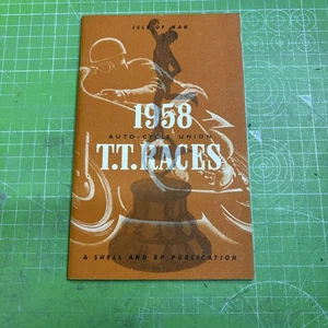 Isle of Man, TT Rennen, Shell und BP Publikation Auto Cycle 1958 TOP (JS) - Bild 1 von 3