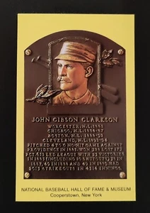 John Clarkson Gold Hall of Fame Plaque Postcard - Picture 1 of 2