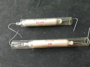 Victoreen 1Mega Ohm and 10 Mega Ohm HV Glass Resistors - Picture 1 of 1