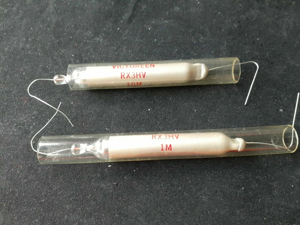 Victoreen 1Mega Ohm and 10 Mega Ohm HV Glass Resistors - Image 1 of 1