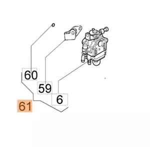 61010030B Carburatore completo decespugliatore OLEO MAC SPARTA 25 SPARTA 26 - Foto 1 di 1