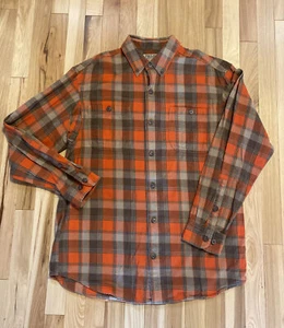 Camisa Duluth Trading Company 100 % algodón manga larga botones talla mediana - Imagen 1 de 7