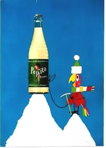 Original vintage poster PEPITA JUICE PARROT MOUNTAIN CLIMBER 1968 - Bild 1 von 1