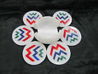 White Marble Coasters Set Rare Mosaic Inlay Marquetry Art Table Decor Home Gifts