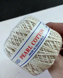 Vintage Coats & Clark's Pearl Cotton Thread Size 5   50 yards Ecru - Picture 1 of 7