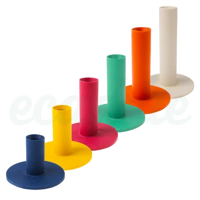ECADDIE Masters Golf Gummi Driving Range Golf Tees - blau, gelb, rosa, orange, grau