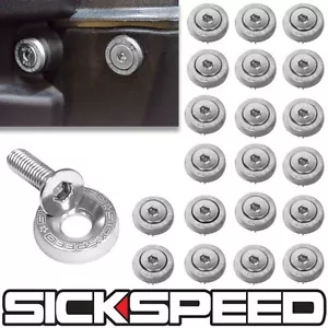 POLISHED 40PC FULL DRESS UP SET/KIT WASHERS/BOLTS FOR ATV UTV SIDE BY SIDE Q1 - Picture 1 of 1