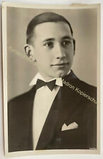 orig. Foto AK um 1925 Herr Mann Magdeburg Anzug Mode Musiker Werner Beckers