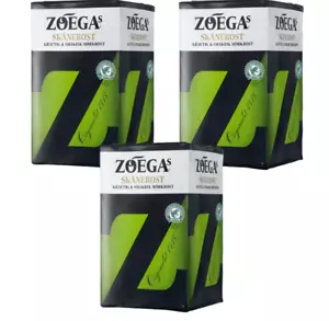3 Confezioni di Zoegas Skånerost 450g (15,84 oz) Caffè Svezia, Caffè Svedese, - Foto 1 di 2
