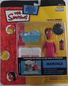 Figura de acción WOS Los Simpson dibujos animados interactiva Manjula Apus esposa regalo de Navidad - Imagen 1 de 1