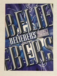 Pegatina de tarjetas coleccionables Justin Bieber Panini para creyentes - Imagen 1 de 2
