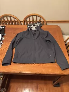 Volcom Mens Hooded Jacket Size L Blue/Gray Long Sleeve Full Zip Outerwear - Picture 1 of 12