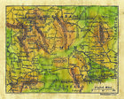 Wyoming 1906 Map Throw Blanket Polar Silky Sherpa Fleece Wearable Blanket