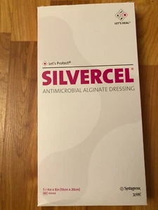 800408 SILVERCEL ANTIMICROBIAL ALGINATE DRESSING 5 4"x8" Expired 8-31-23 - Picture 1 of 2