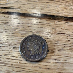 1848 One Cent Coin - Picture 1 of 6