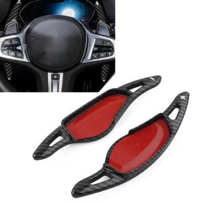 Steering Wheel Paddle Shifter Extension Black Fit BMW 3/5/6/7/8 Series X3 X4 X5 - Image 1 of 4