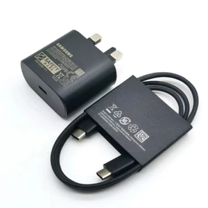 Samsung 25W Adaptateur Chargeur Super Rapide Prise UK USB-C pour Galaxy S24 S23 S22 S21 - Photo 1 sur 12