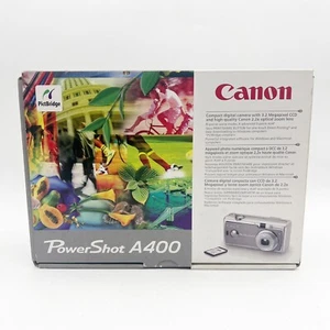 Canon PowerShot A400 Digital Camera PC1080 BOX and MANUALS ONLY - Picture 1 of 4